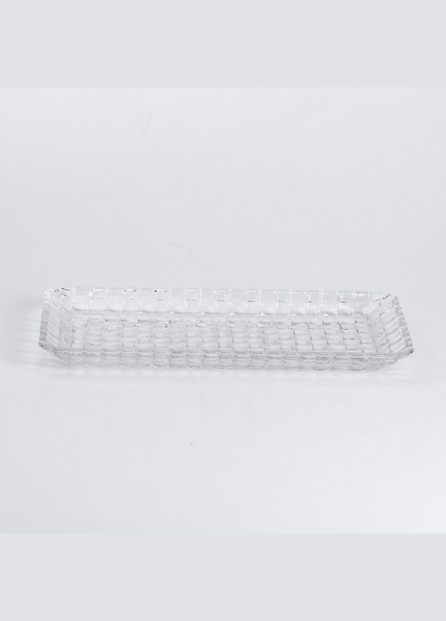 Блюдо для закусок стеклянное 25* 12,5* 1,5 см прямоугольное Yiwu (326599353)