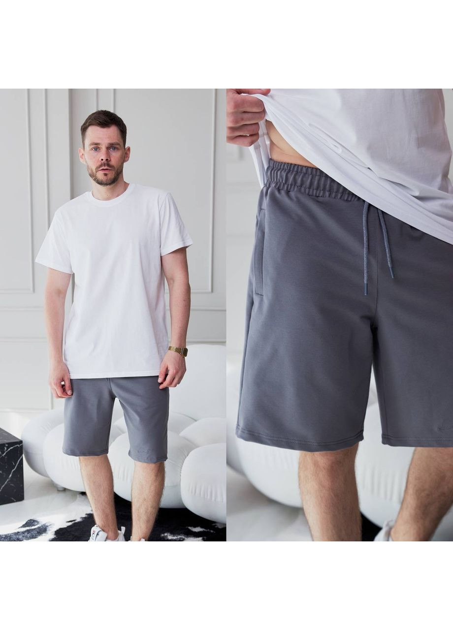 Шорты мужские трикотажные на резинке S фуме Dias (350349664)