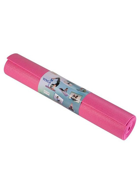 Йогамат, килимок для фітнесу, GreenCamp, 4мм, PVС, рожевий Green Camp (361932439)