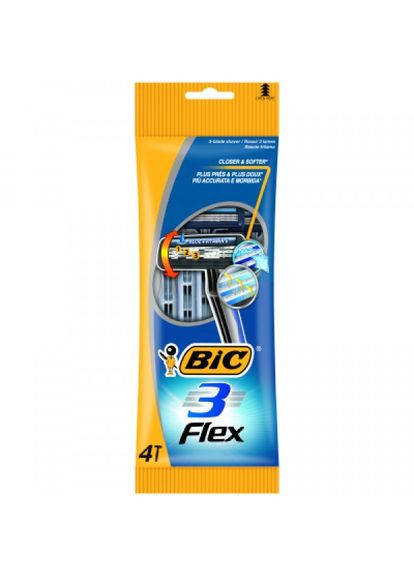 Станок для гоління Bic flex 3 4 шт. (268141576)