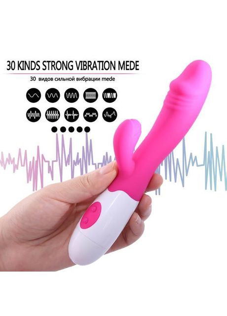 Вібратор подвійний кролик Twix 3 фалоімітатор для клітора та точки G Фіолетовий Lilu (303906882)