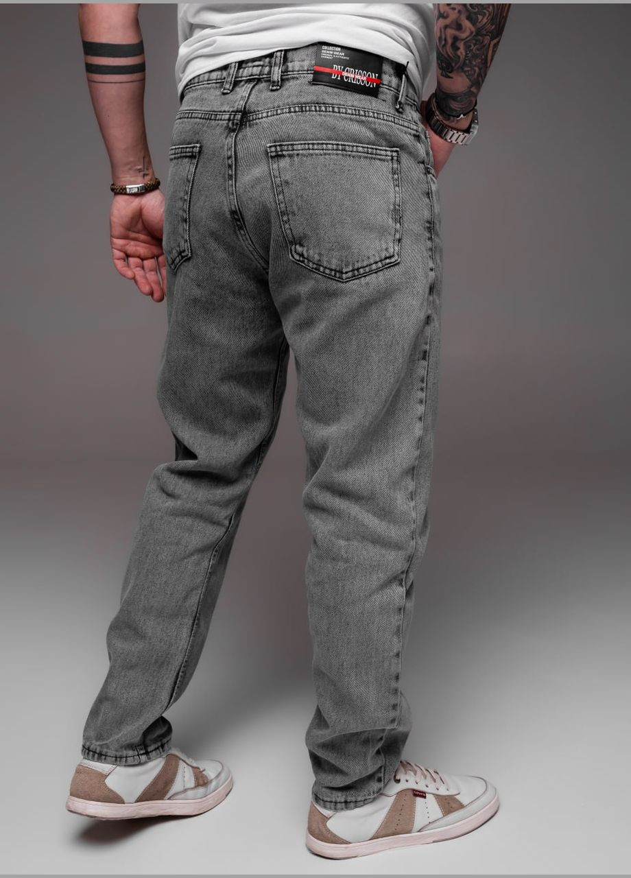 Серые демисезонные мужские джинсы классические Vakko
