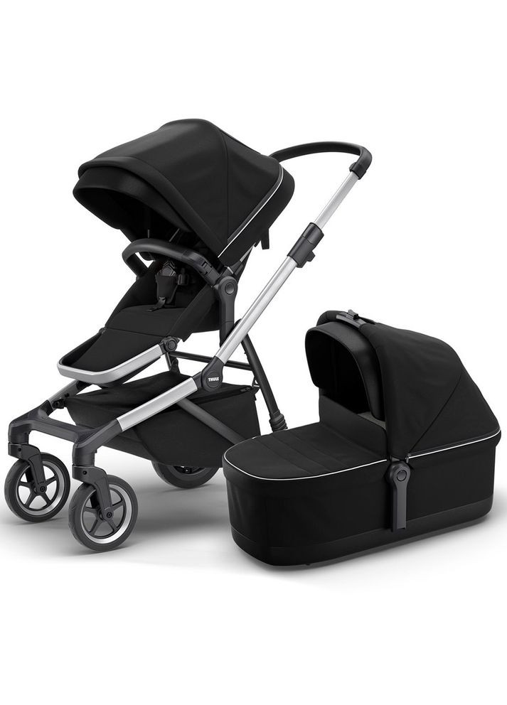 Детская коляска с люлькой Sleek Midnight Black TH 11000007 Thule (316613502)