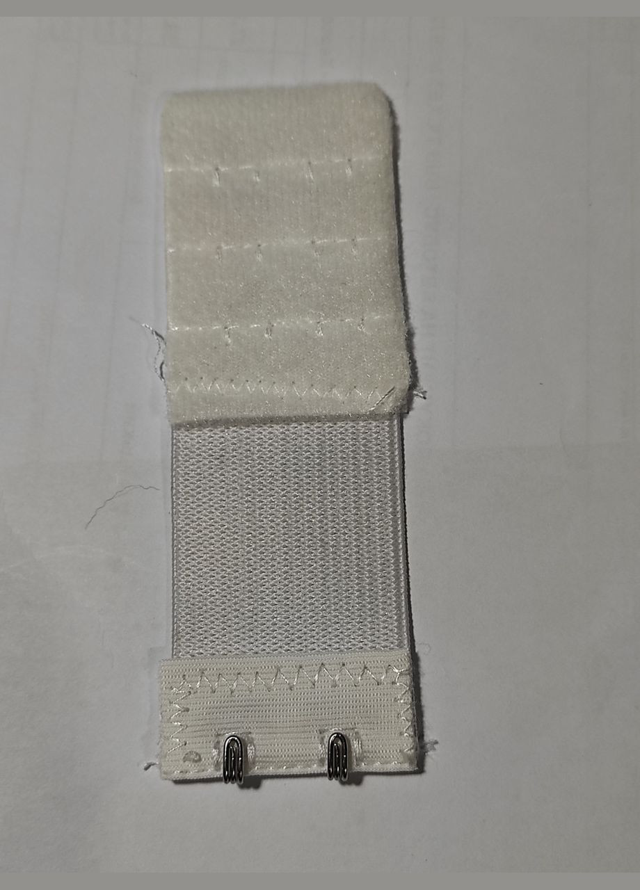 Удлинитель-расширитель спинки бюстгальтера с резинкой до 9 см на 2 крючка Белый No Brand (307364858)