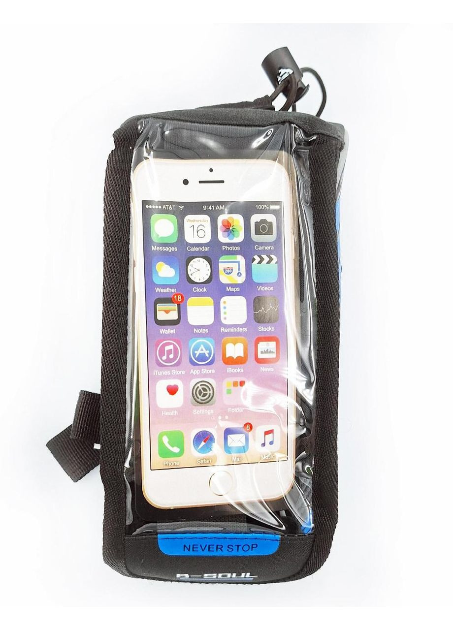 Велосипед на раму для смартфона 6" черно-синий (G00004511) B-Soul (367189219)