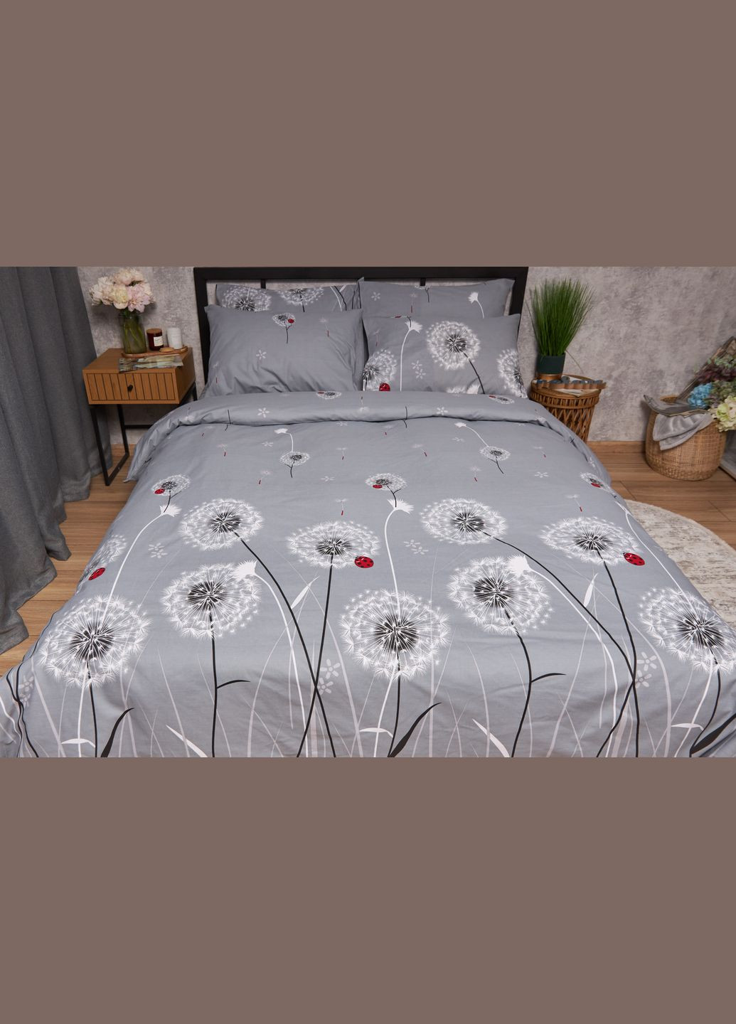 Комплект постельного белья Бязь Gold Люкс «» King Size 220x240 наволочки 2х70х70 (MS-820005427) Moon&Star Ladybug (296910055)