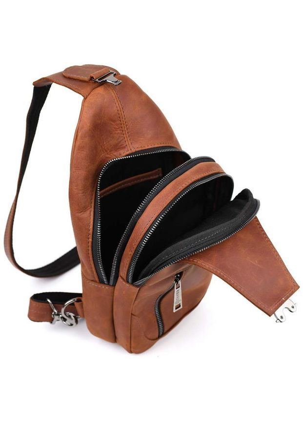 Сумка мужская через плечо сумочка слинг в дорогу планшет спортивный для документов барсетка для телефона Коричневый 34392 TARWA (332164471)