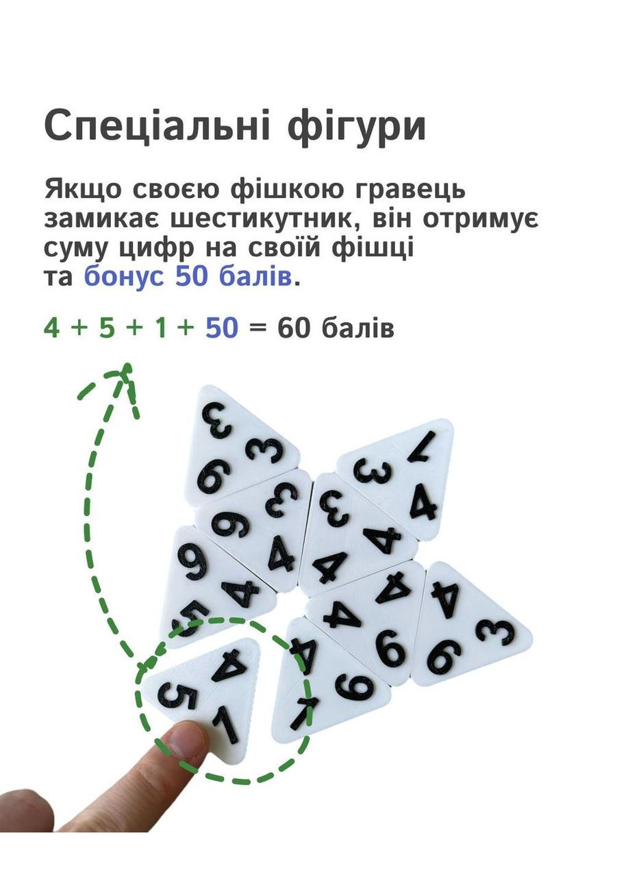 Настільна гра «Тріоміно» трикутне доміно для родини/компанії у мішечку No Brand (364502703)