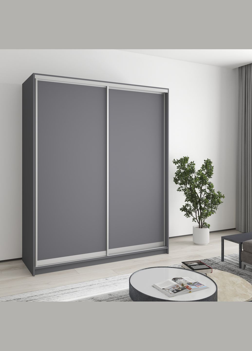 Шкаф-купе двухдверный Комбо AL 2ДСП 170x60x210 см (MBS-2704) MebelStar (346289751)