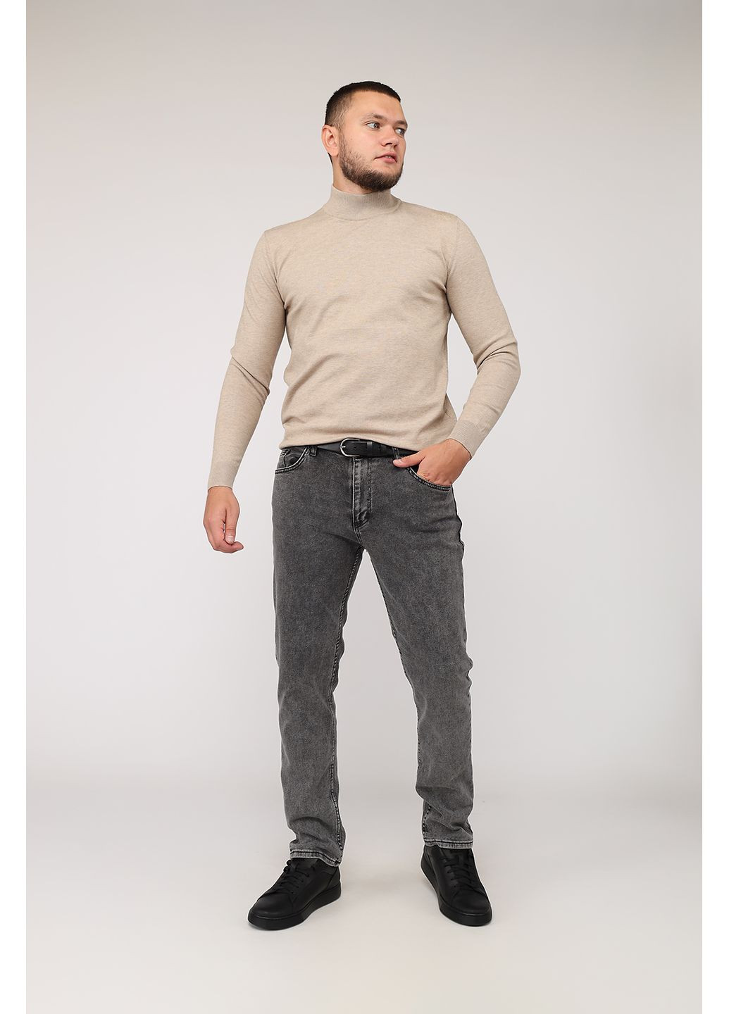 Гольф чоловічий колір бежевий CB-00275940 Yuki (355183872)