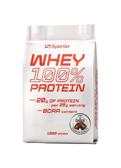 WHEY 100% PROTEIN 1kg сывороточный протеин Sporter (290011926)