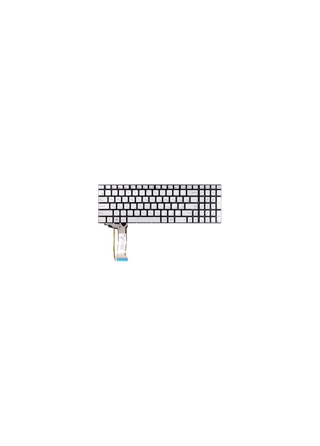Клавиатура ноутбука (KB310719) Asus n551 серебр (276707835)