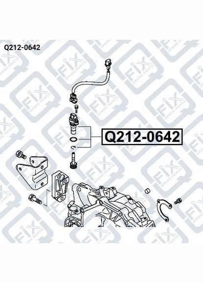 Датчик швидкості Q212-0642, Mitsubishi Galant, Colt, 1995-2008 OEM MD757541 Q-FIX Lancer (345740834)