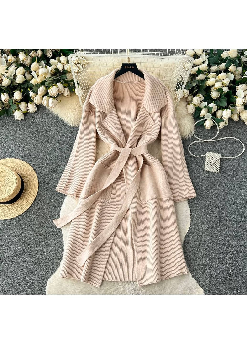 Жіночий бежевий кардиган No Brand (353579319)