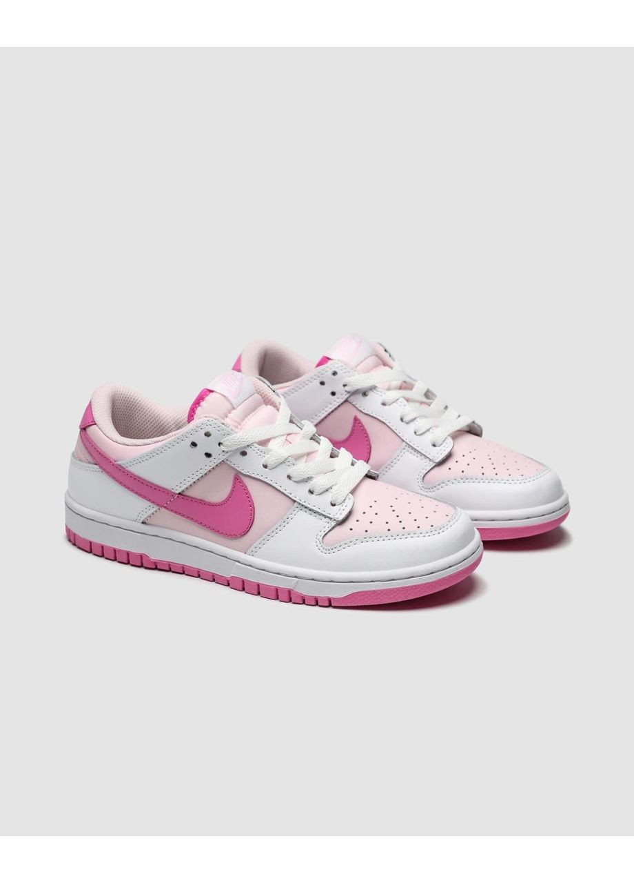 Кросівки Nike Pink/White No Brand SB Dunk Low Playful рожеві демісезони (364487675)