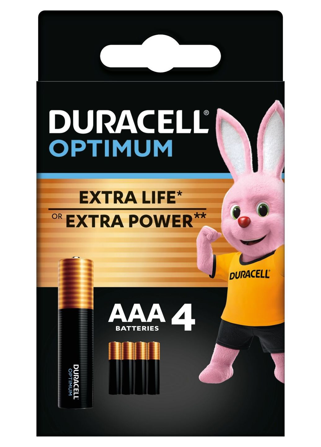 Щелочные батарейки Optimum AAA 1.5В LR6 4 шт Duracell (306577304)