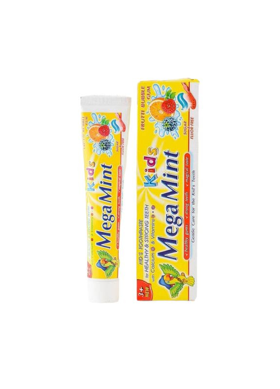Зубная паста Mega Mint 50 мл. KIDS Frutti Bubble Gum 6424 STS Cosmetics (340110970)