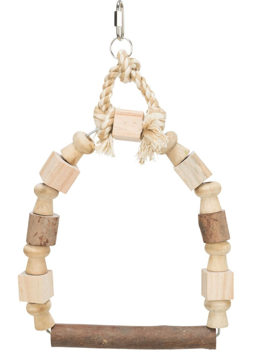 Іграшка для птахів Качелі з мотузкою 5829 20 х 29 см (4011905058290) Trixie (315599183)