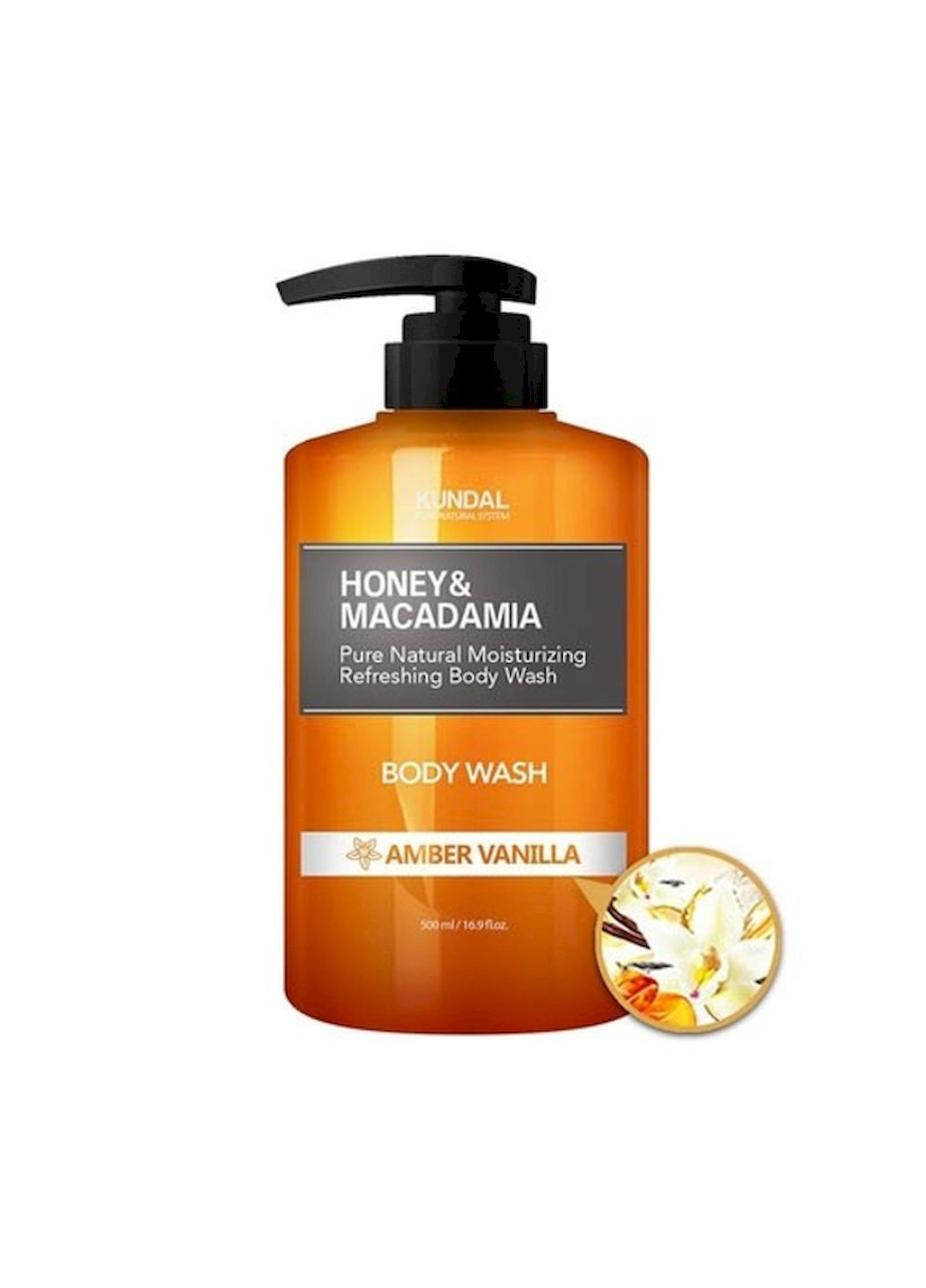 Гель для душа BODY WASH AMBER VANILLA с ароматом "Янтарная ваниль", 500 мл Kundal (297441984)