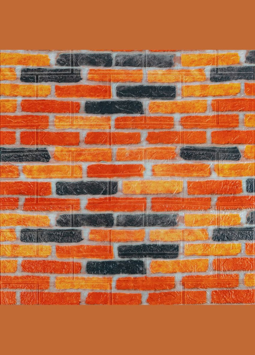 Самоклеящаяся 3D панель под бежево-коричневый кирпич екатеринослав 700х770х3мм (047-3m) SW-00001440 Sticker Wall (315791434)