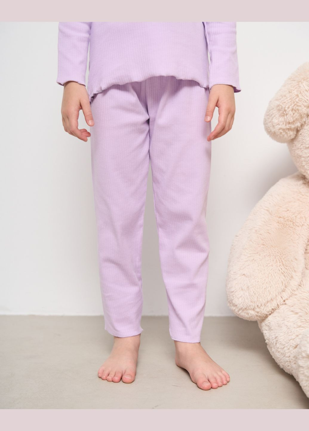 Бузкова піжама зі штанами для дівчинки Nicoletta