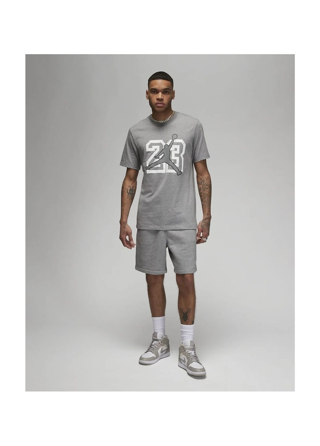 Сіра футболка чоловіча t-shirt flight essentials grey Air Jordan