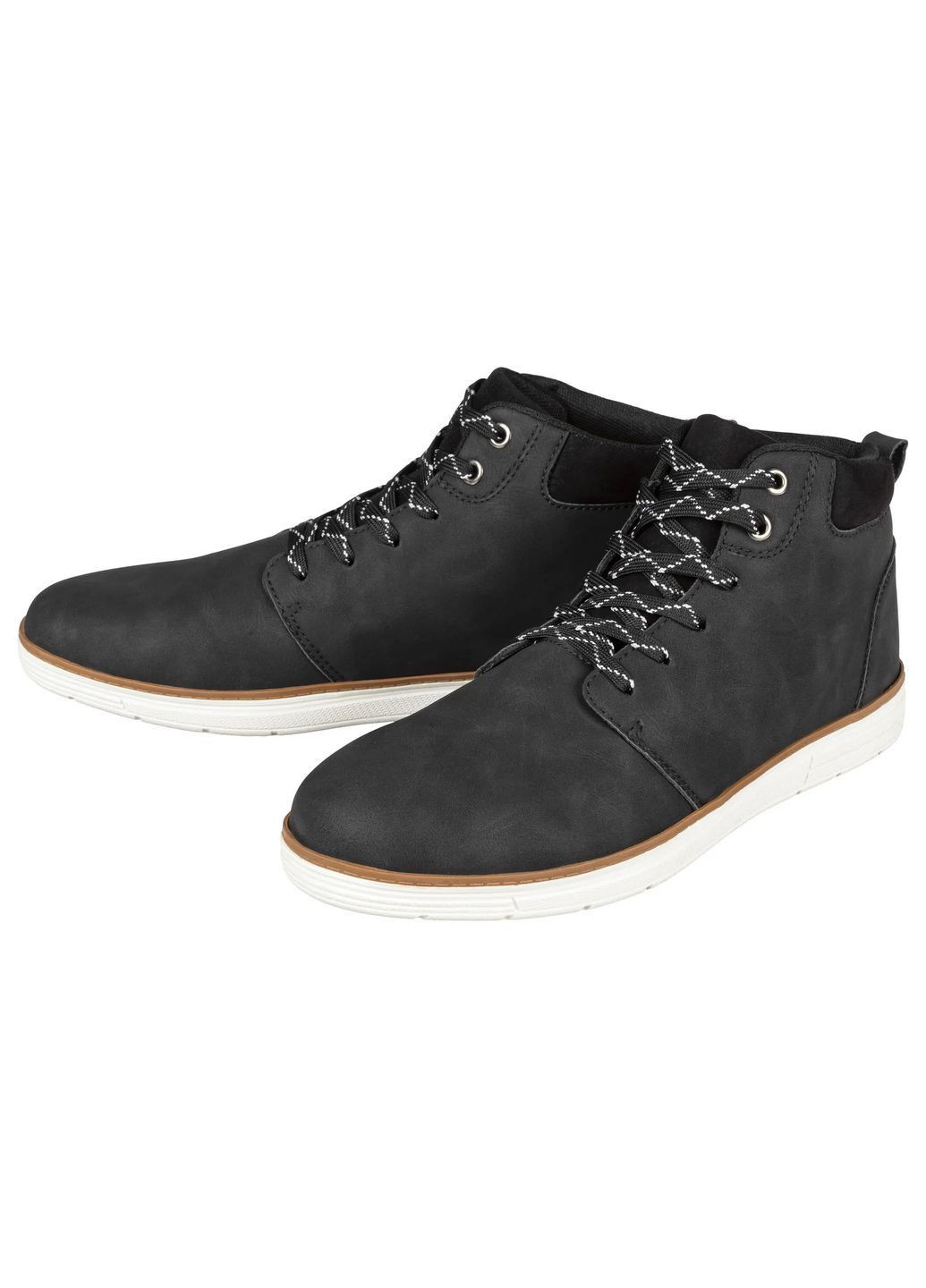 Черные осенние мужские демисезонные ботинки Livergy