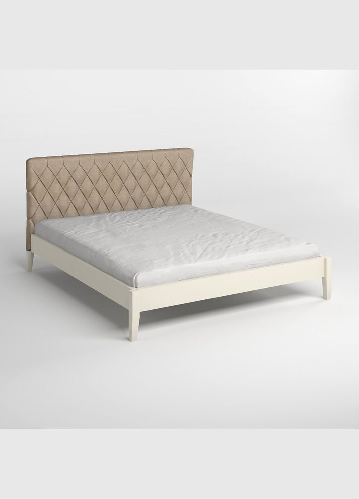 Односпальне дерев'яне ліжко Венеція ДК (S0505Y30R)/Аляска 23 (Бежевий) 80х190 см (MBG-5829) Mebigrand (366085440)