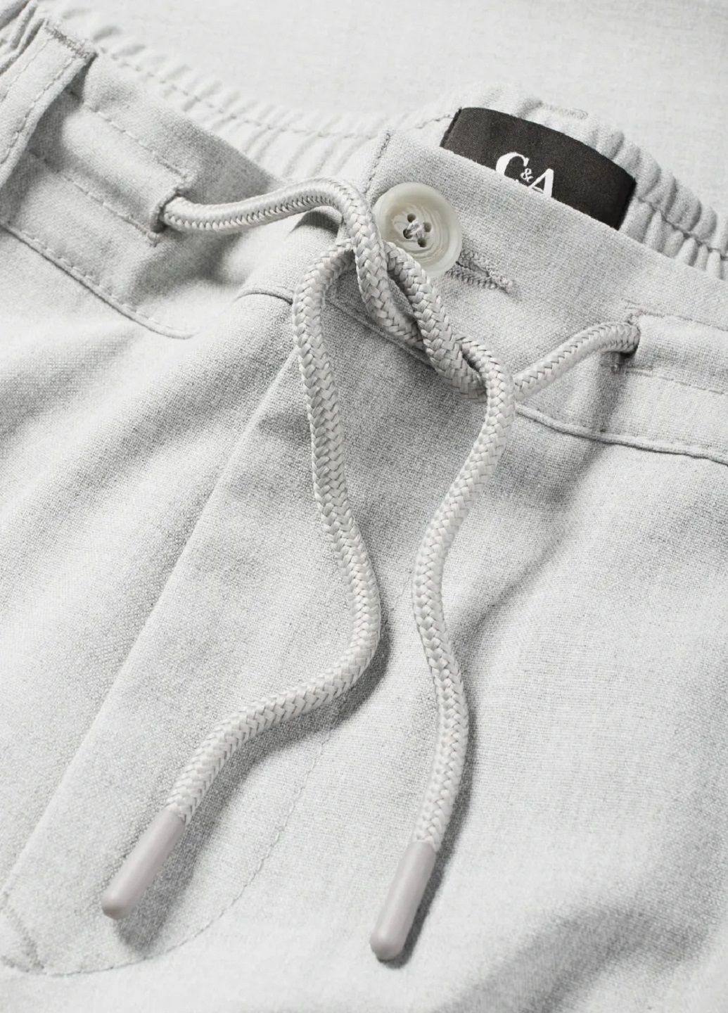 Светло-серые повседневный демисезонные брюки C&A