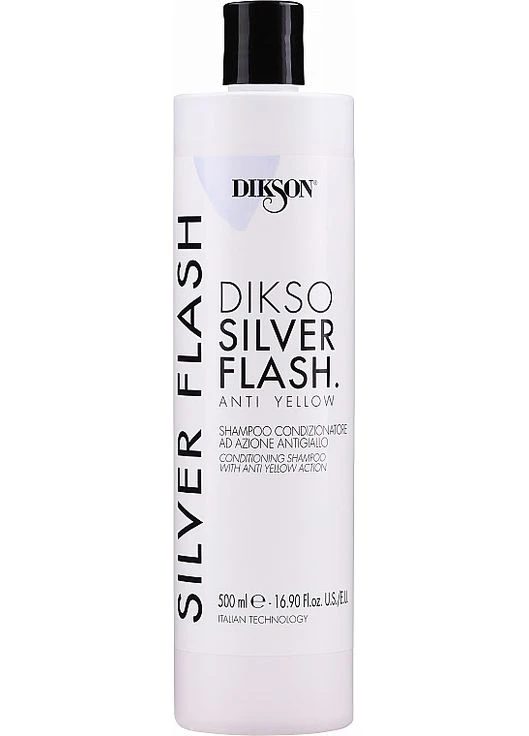 Шампунь-нейтралізатор жовтизни Silver Flash Shampooing, 500 мл Dikson (396346852)