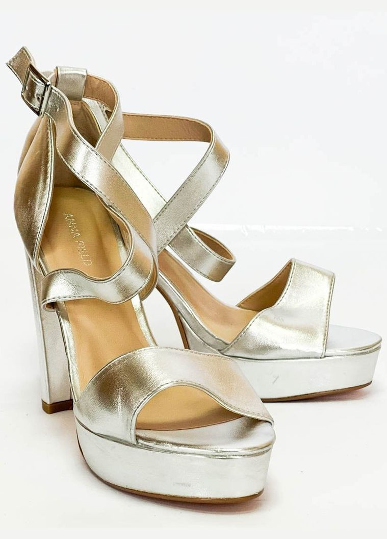 Серебряные босоножки Anna Field