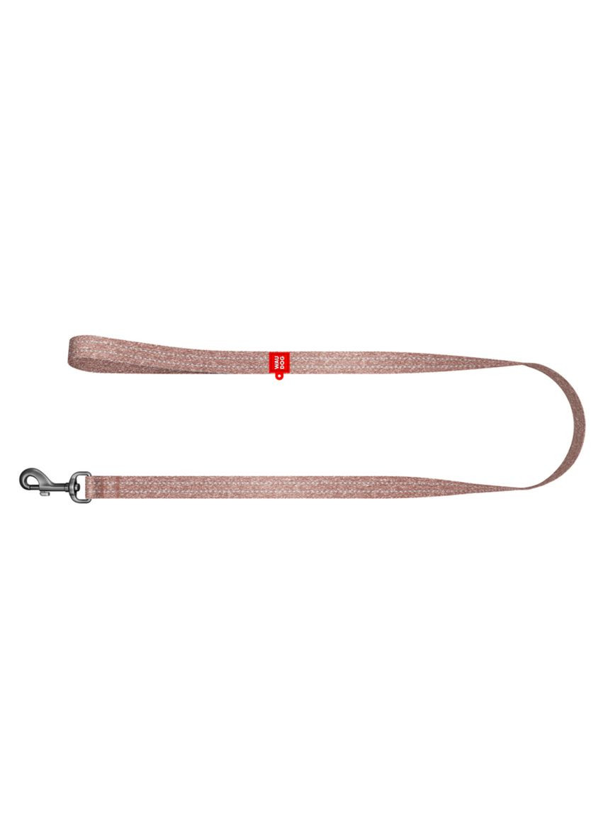 Повідець для собак Re-cotton світловідбиваючий, S, Ш 15 мм, Д 500 см коричневий WAUDOG (322641908)