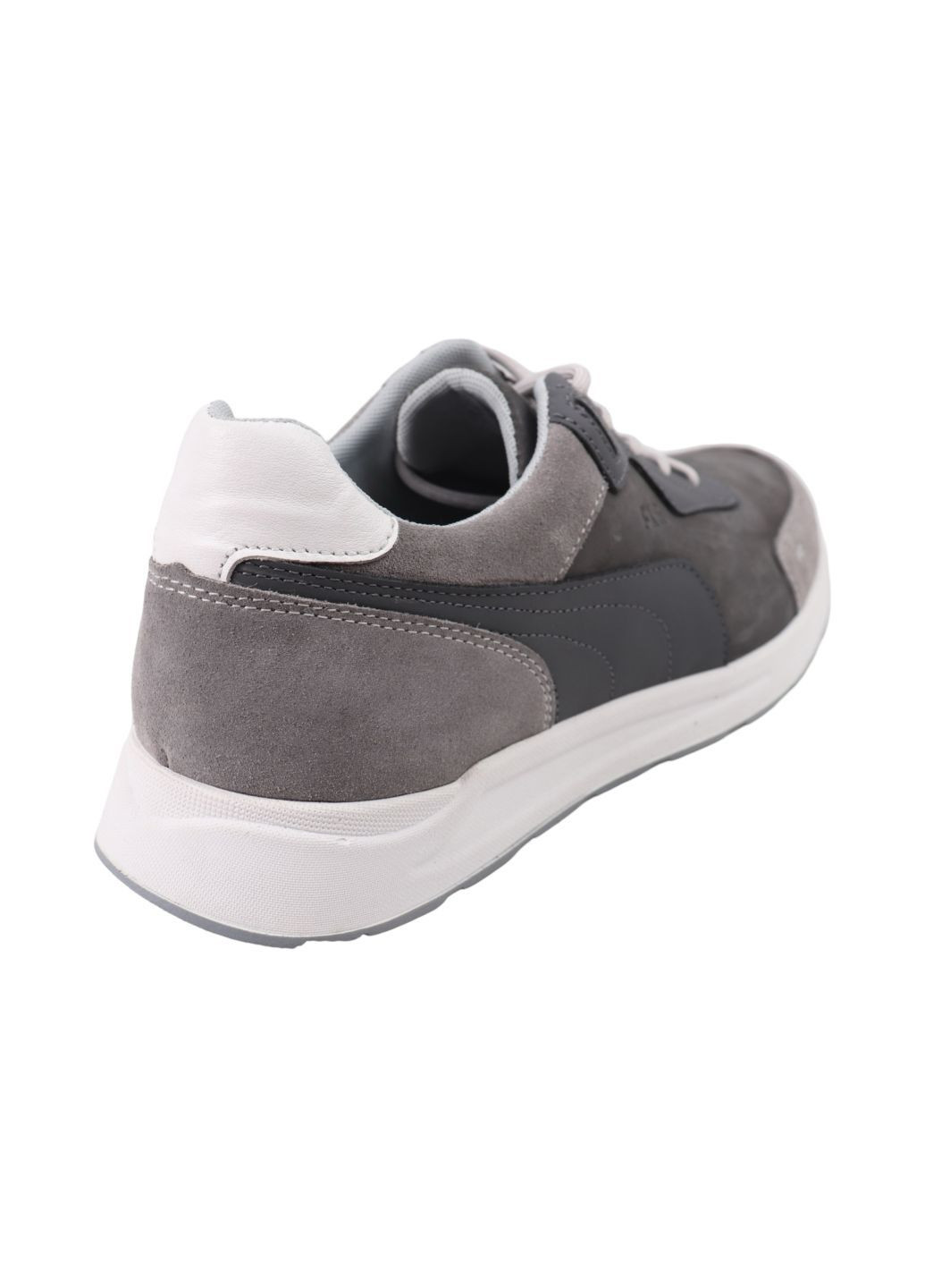 Сірі кросівки чоловічі сірі натуральний нубук Konors 881-25DTS