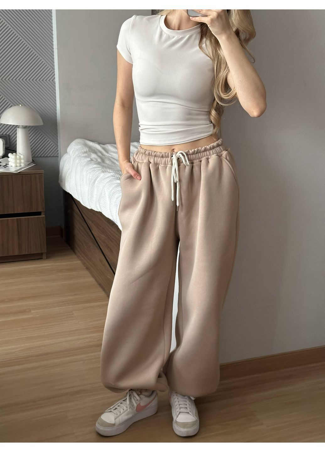 Жіночі штани вільного крою на флісі Avanti (365730685)