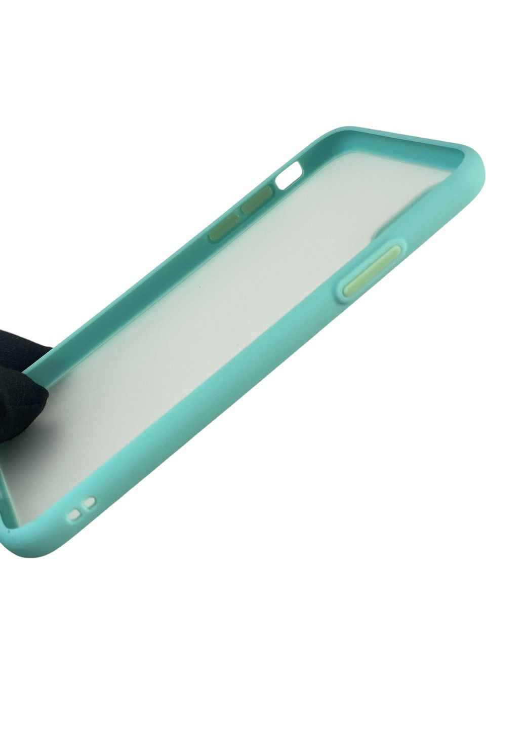 Чохол для телефона iPhone X з високими бортами із захистом камери на айфон х бірюзовий Apple (366236710)