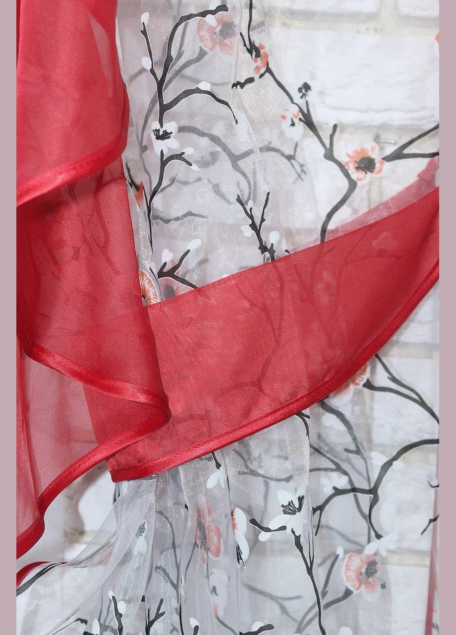 Шифоновые занавески шторы короткие 2x340x170 см (zanaves089к-3) No Brand (306633964)