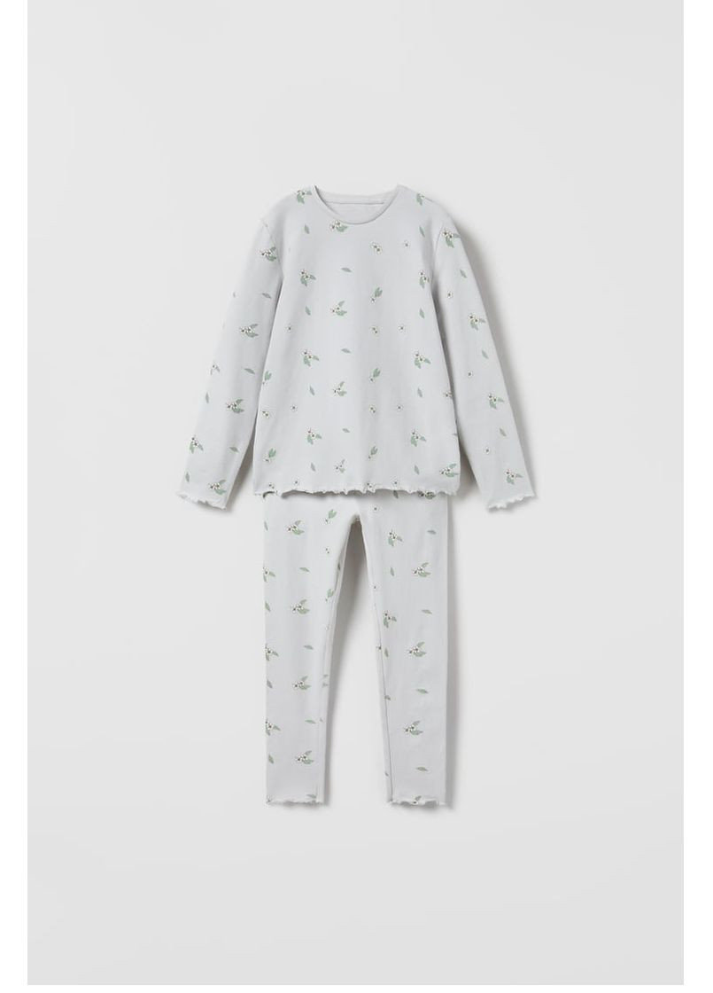 Сіра всесезон піжама бавовна на дівчинку zara George