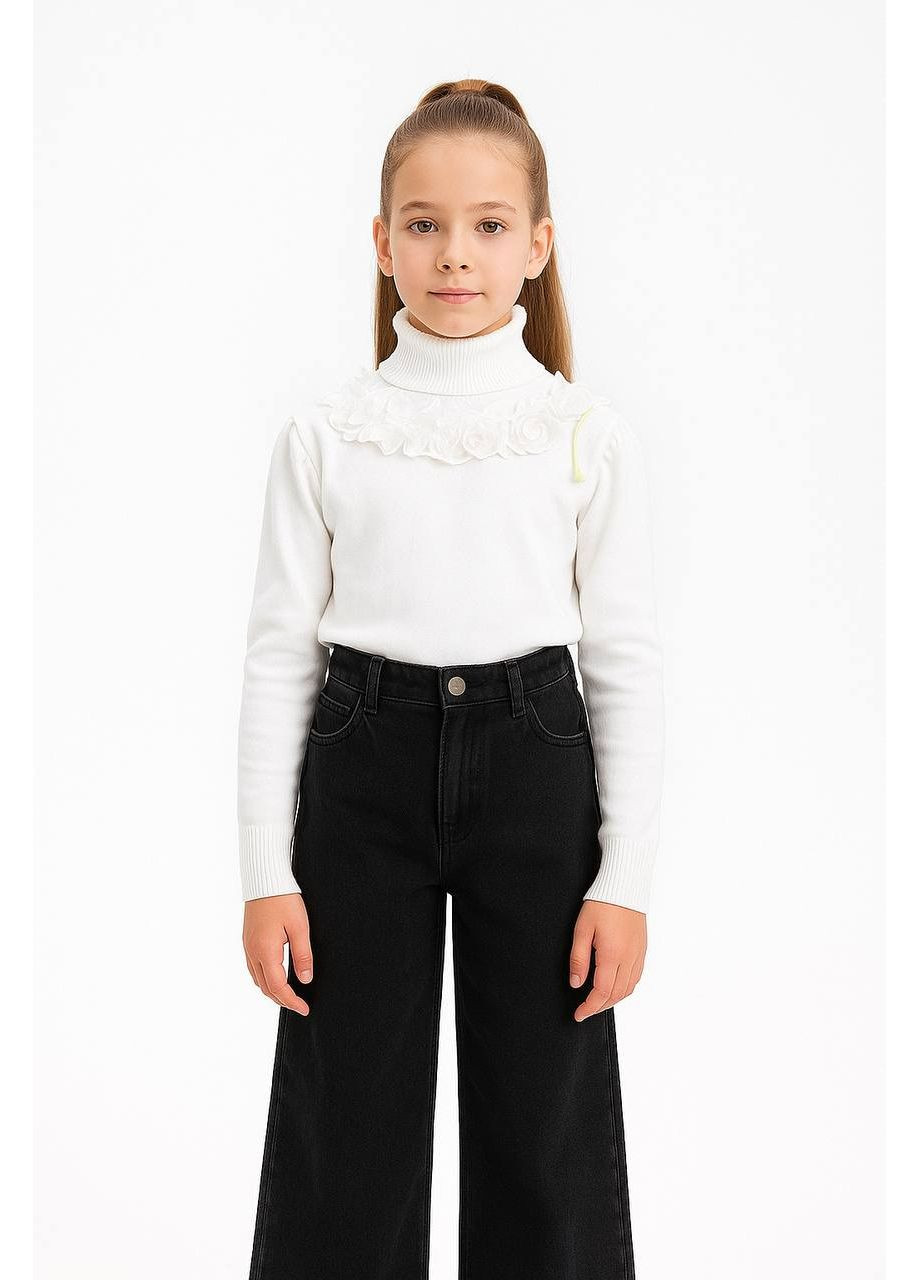 Білий демісезонний светр дів. 13073 many&many Модняшки