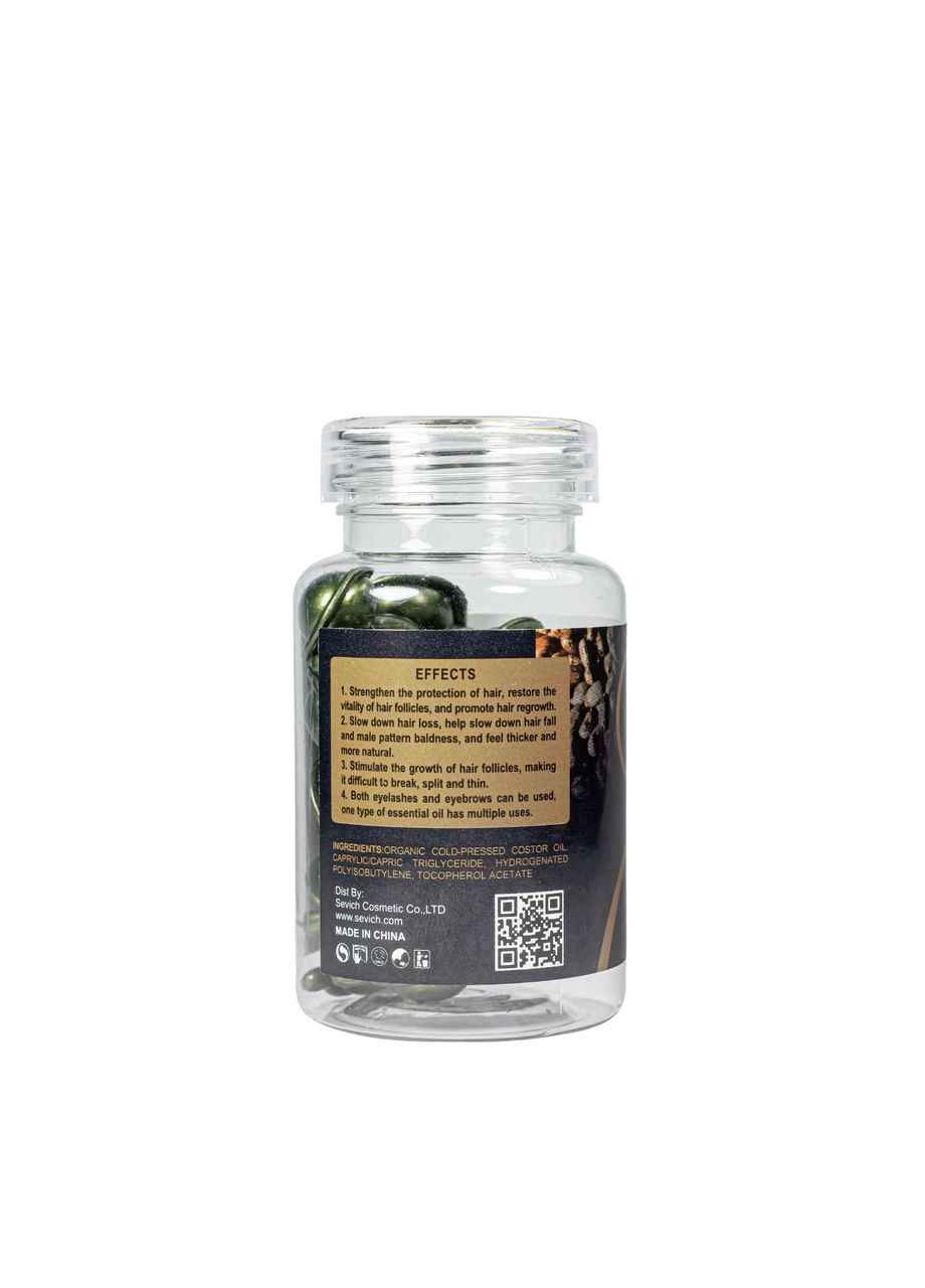 Капсули против випадіння волосся Hair Castrool Oil з рициноваю олією, 30 шт Sevich (302725874)