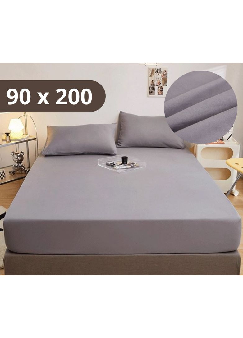 Простынь на резинке Softable Fabric 90×200 — мягкая, плотная, комфортная, (KT7006004) Solve (369627488)