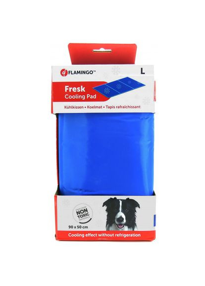 Самоохолоджувальна підстилка для собак і кішок Cooling Pad Fresk 50х90 см Синій (5411290235181) Flamingo (279560963)
