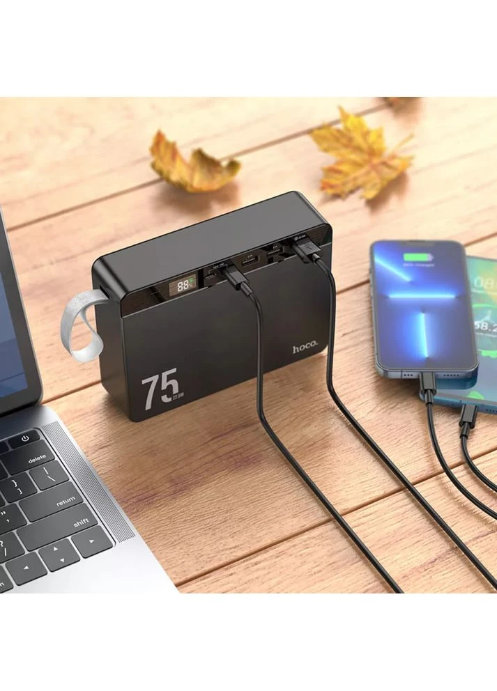 Зовнішній акумулятор J94 Overlord 22.5W 75000 mAh чорний Hoco (388774990)
