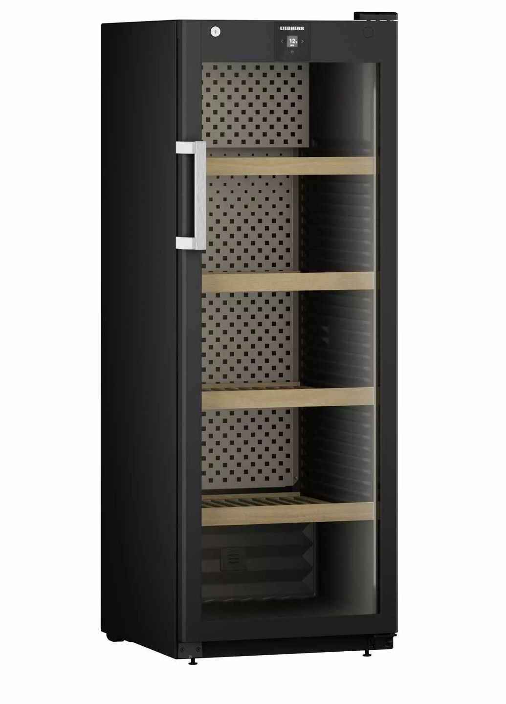 Холодильник для вина, 168.4x60х76.3, холод.отд.426л, зон – 1, бут-196, ST, дисплей, черный LIEBHERR