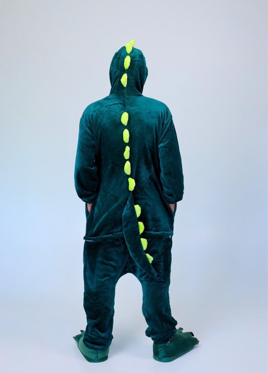 Кігурумі піжама Динозавр чоловіча комбінезон зелений плюшеве Lalapka (362490055)