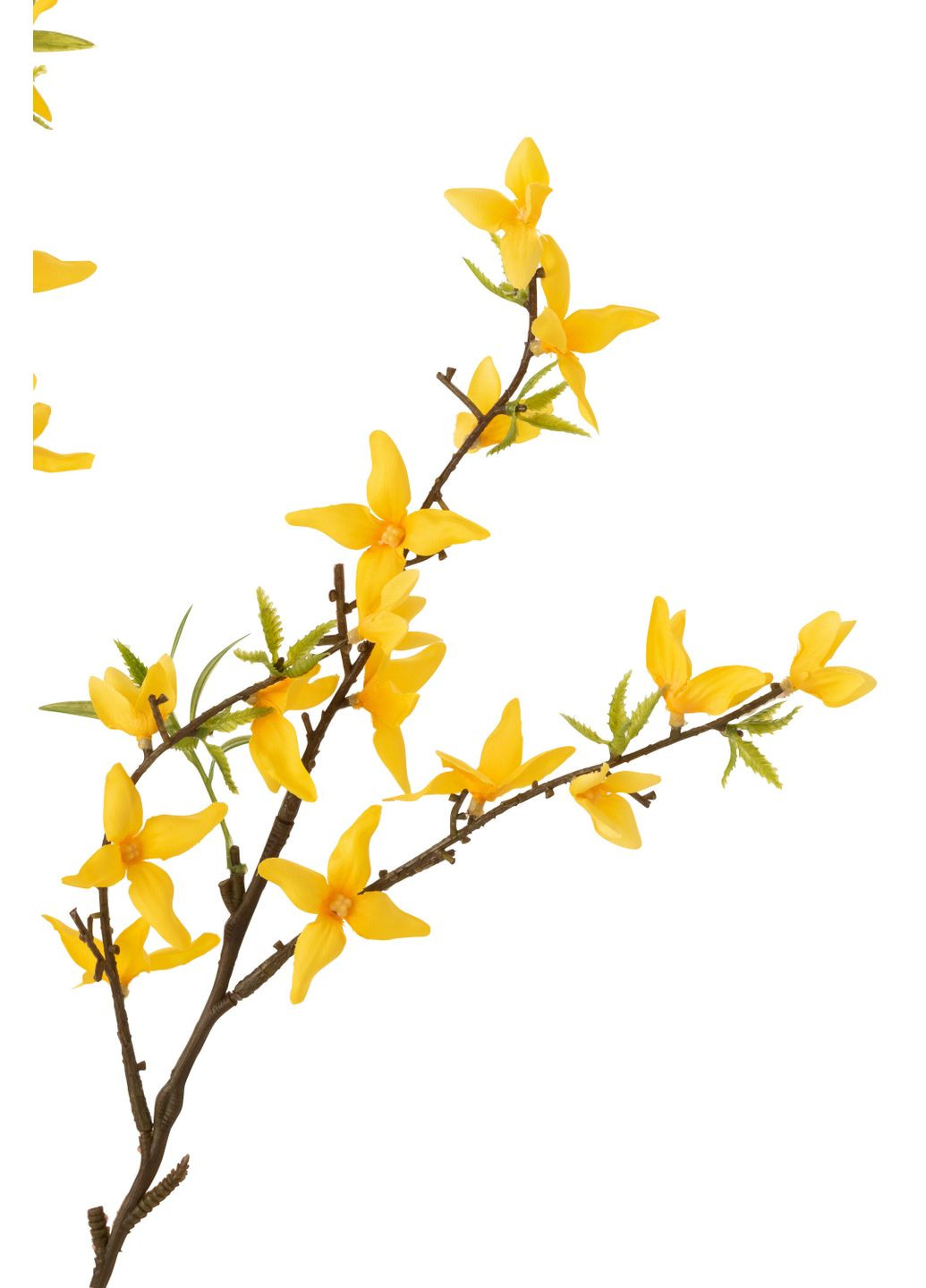 Штучна квітка форзиція жовтого кольору висота 90 см Бельгія (12435) J-Line (304418383)