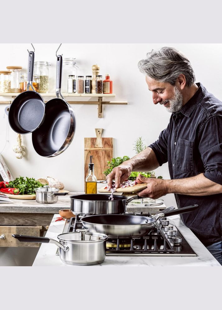 Набір сковорідок Classic Stainless Steel 20/28 см CC005706-001 KitchenAid (316468826)