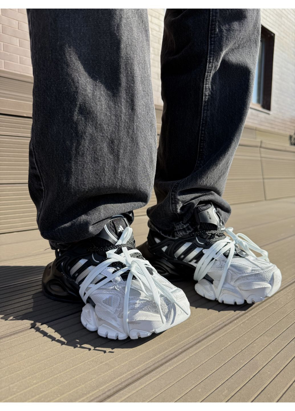 КРОСІВКИ ЖІНОЧІ ADIDAS VENTO XLG DELUXE BLACK WHITE АДІДАС ВЕНТО XLG ДЕЛЮКС No Brand чорні демісезони (369388698)