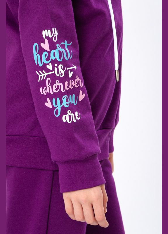 Утепленный костюм для девочки (Zip-худи и брюки) с рисунком (p-2542) Носи своє (304611642)