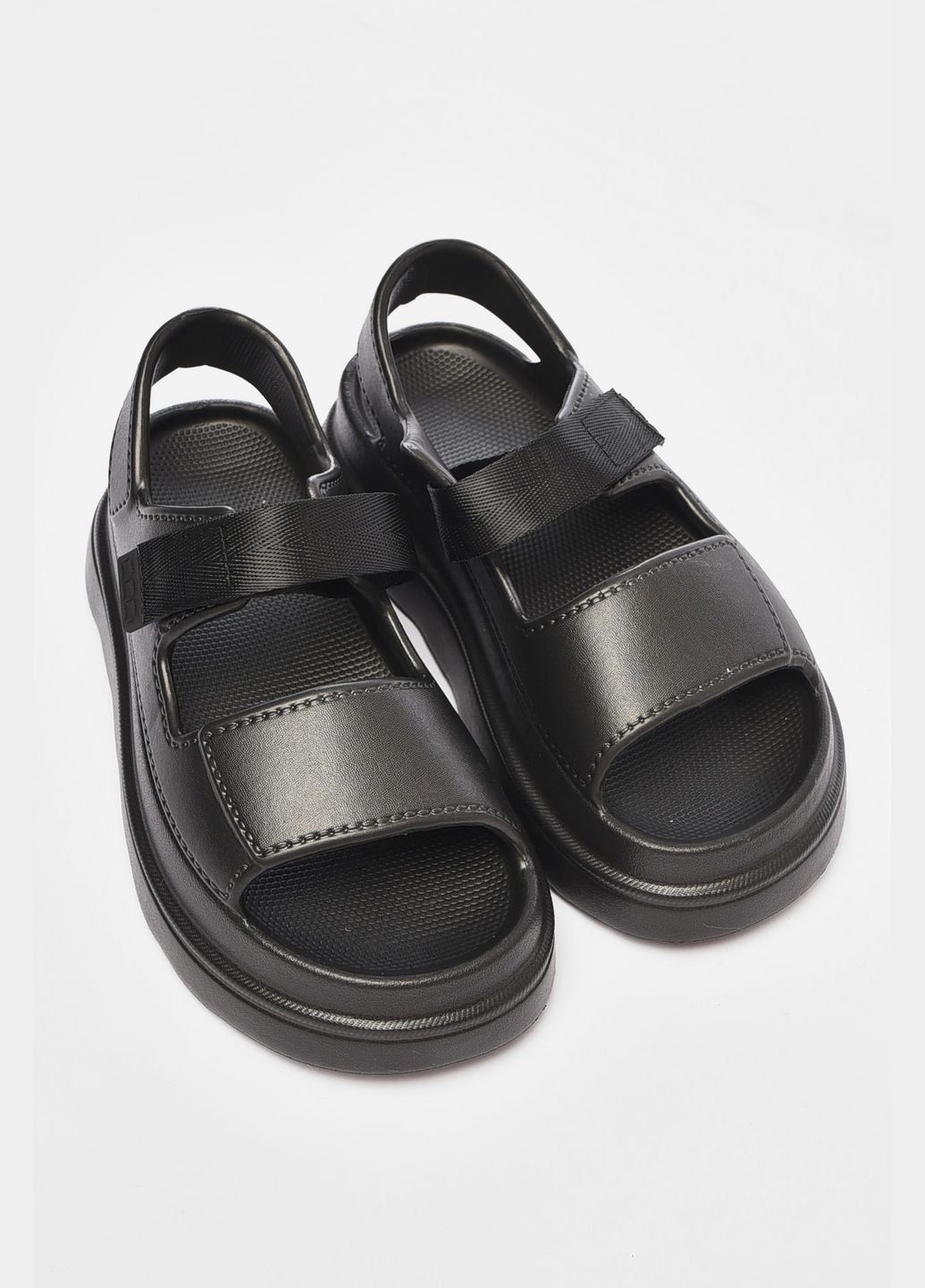 Сандалі жіночі піна чорного кольору Let's Shop (340296949)