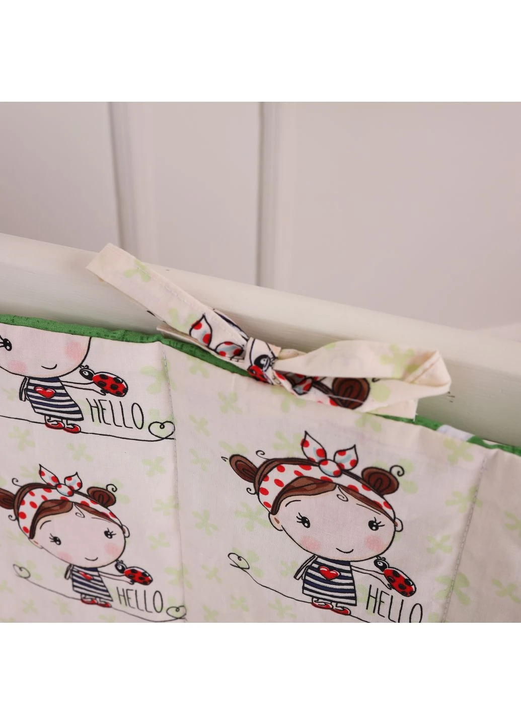 Сплошной бортик в кроватку Kids Time 20-0031 Ladybug Mirson (394703216)